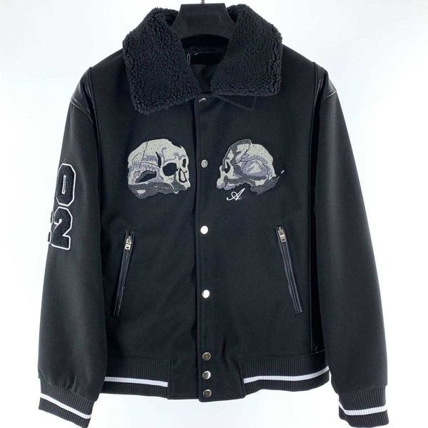 american ootd clothes wool coat mens baseball jackets am skull embroidered coats iri designer jacket hip-hop men varity jacket high version, Black;brown
american ootd clothes wool coat mens baseball jackets am skull embroidered coats iri designer jacket hip-hop men varity jacket high version, Black;brown