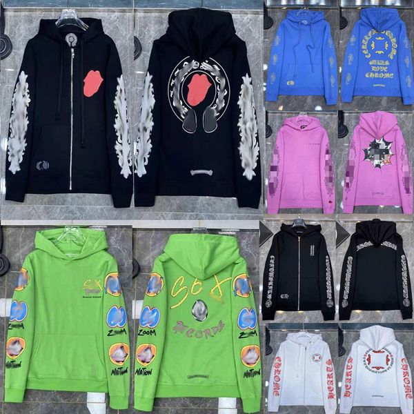 designer hoodies chromes luxury classic men zipper sweatshirts hip hop sweatshirtss horseshoes heart sanskrit cross print pullover hooded hi, Black
designer hoodies chromes luxury classic men zipper sweatshirts hip hop sweatshirtss horseshoes heart sanskrit cross print pullover hooded hi, Black