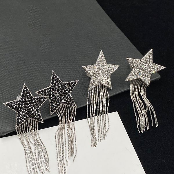 star tassel dangle earrings clip stainless steal trendy fill diamond eardrops stylish eardrops luxury brand party headdress, Golden
star tassel dangle earrings clip stainless steal trendy fill diamond eardrops stylish eardrops luxury brand party headdress, Golden