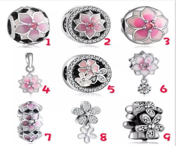 the 50pcslot lot authentic 925 sterling silver pink flowers series s charms beads fits european pandora charm brac1457422, Black
the 50pcslot lot authentic 925 sterling silver pink flowers series s charms beads fits european pandora charm brac1457422, Black