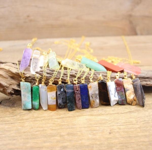 gold chains raw stone silce slab pendants necklaces healing reiki crystal amazonite amethysts quartz lapis gems necklace jewelry9578053, Silver
gold chains raw stone silce slab pendants necklaces healing reiki crystal amazonite amethysts quartz lapis gems necklace jewelry9578053, Silver