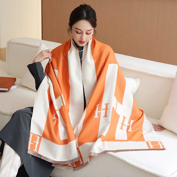 h home women's scarf wholesale 2023 new letter imitation cashmere winter warmth scarf fashion summer air conditioning office shawl wome, Blue;gray
h home women's scarf wholesale 2023 new letter imitation cashmere winter warmth scarf fashion summer air conditioning office shawl wome, Blue;gray