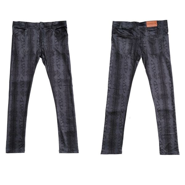 mens pants tight jeans spring and autumn casual pencil pants high elasticity imitation snakeskin grain soft breathable leggings 230720, Black
mens pants tight jeans spring and autumn casual pencil pants high elasticity imitation snakeskin grain soft breathable leggings 230720, Black