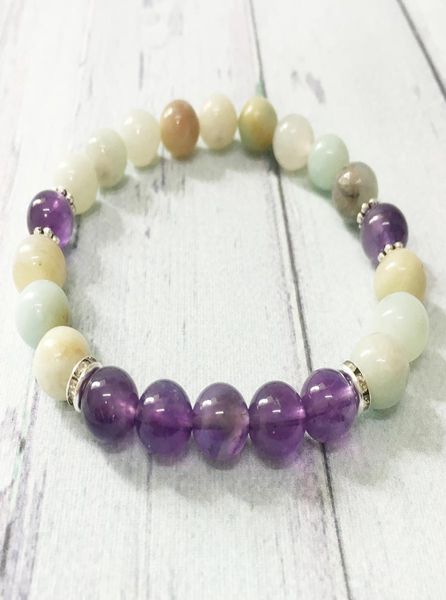 mg0375 new design natural stone bracelet for women amazonite amethyst bracelet negative energy jewelry7836705, Black
mg0375 new design natural stone bracelet for women amazonite amethyst bracelet negative energy jewelry7836705, Black