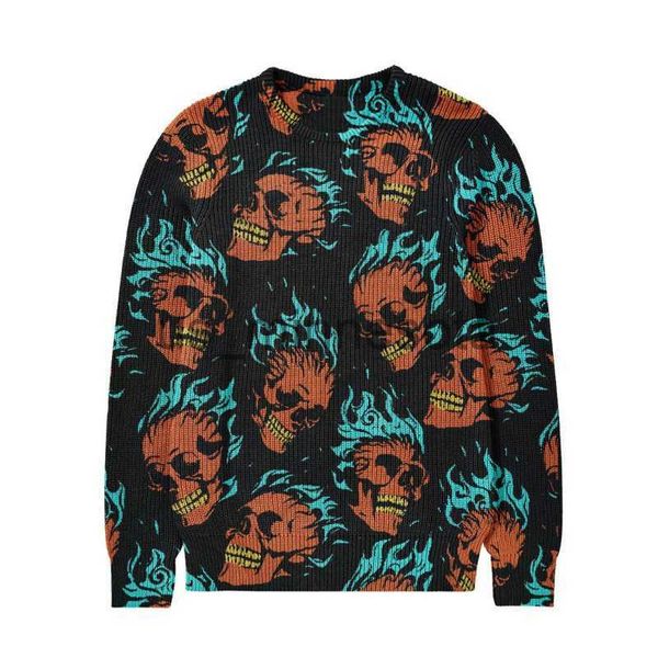 men's sweaters 2023 autumnwinter men's new full print knitted round neck pullover cross border can be layered inside for trendy me, White;black
men's sweaters 2023 autumnwinter men's new full print knitted round neck pullover cross border can be layered inside for trendy me, White;black