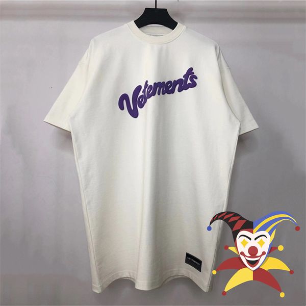 mens tshirts 3d puff print vetments 1 quality purple letter tshirt 230720, White;black
mens tshirts 3d puff print vetments 1 quality purple letter tshirt 230720, White;black