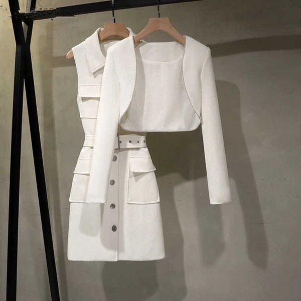 professional dress suit women's fashion slim fit short blazer jacket midi pencil dress black white office lady business wear 210825
professional dress suit women's fashion slim fit short blazer jacket midi pencil dress black white office lady business wear 210825
