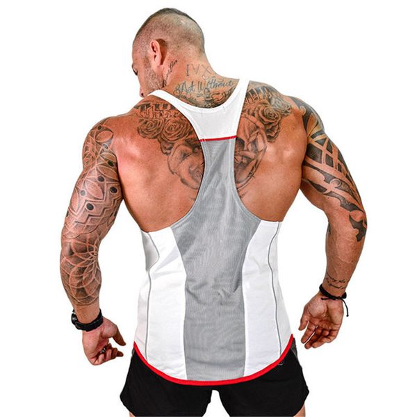 men' tank men bodybuilding tank gym workout training sleeveless shirt running singlet male quick dry breathable vest leisure vest 23, White;black
men' tank men bodybuilding tank gym workout training sleeveless shirt running singlet male quick dry breathable vest leisure vest 23, White;black