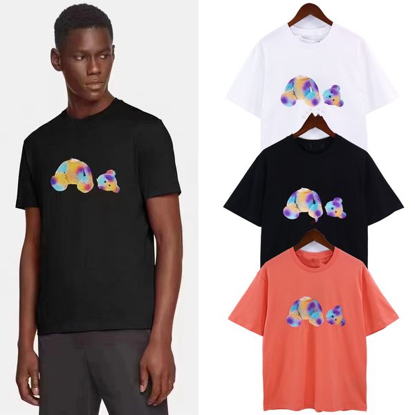 palm angel pa summer loose t-shirt little bear print fashion casual shirt luxury clothing street shirt men's and women's couple co, White;black 
palm angel pa summer loose t-shirt little bear print fashion casual shirt luxury clothing street shirt men's and women's couple co, White;black