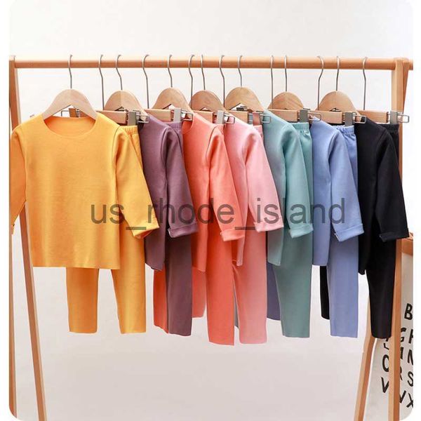 pajamas girls pyjamas set long sleeve velvet seamless thermal underwear pjs kids cotton pajamas sleepwear pants children x0721, Blue;red
pajamas girls pyjamas set long sleeve velvet seamless thermal underwear pjs kids cotton pajamas sleepwear pants children x0721, Blue;red