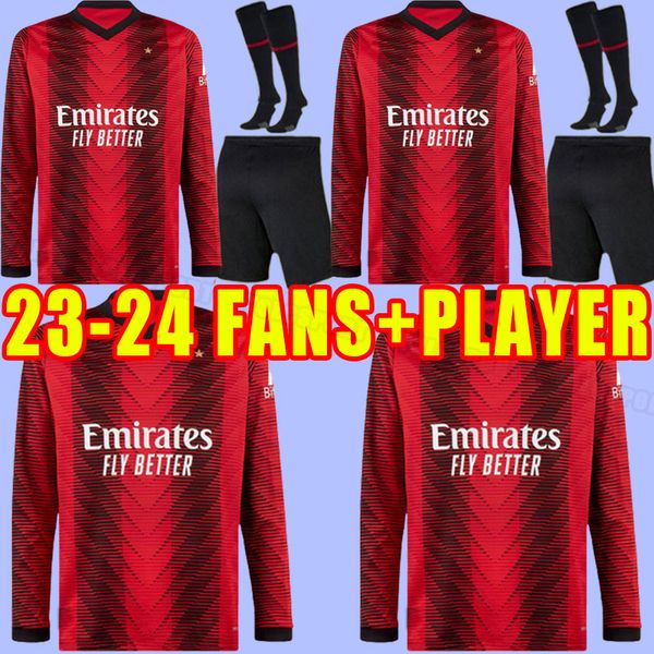 23 24 home ac milans soccer jerseys 2023 tomori giroud ibrahimovic de ketelaere 2024 tonali theo brahim football shirt men long sleeve fans, Black;yellow
23 24 home ac milans soccer jerseys 2023 tomori giroud ibrahimovic de ketelaere 2024 tonali theo brahim football shirt men long sleeve fans, Black;yellow