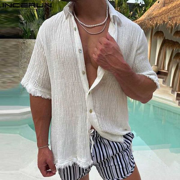 men's casual shirts 2023 men shirt solid color tassel lapel short sleeve summer cotton men clothing streetwear vintage casual camisas s, White;black
men's casual shirts 2023 men shirt solid color tassel lapel short sleeve summer cotton men clothing streetwear vintage casual camisas s, White;black