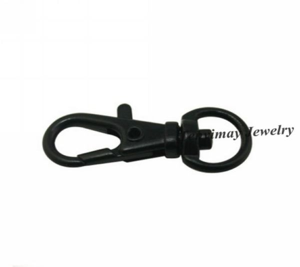 100pcs black swivel metal lobster clasp for outdoors activities 32mm alloy snap hook 4079631
100pcs black swivel metal lobster clasp for outdoors activities 32mm alloy snap hook 4079631