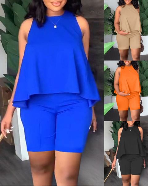 women s two piece pants elegant tees shorts 2 sets 2023 summer fashion style solid sleeveless trousers lady suit s xxxl 230720, White
women s two piece pants elegant tees shorts 2 sets 2023 summer fashion style solid sleeveless trousers lady suit s xxxl 230720, White