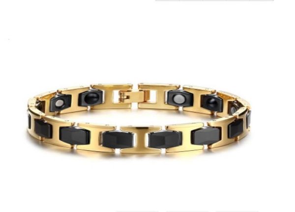 drop brand new men039s 316l stainless steel ceramic bracelet magnets bracelets hematite fashion jewelry fac1475284, Black
drop brand new men039s 316l stainless steel ceramic bracelet magnets bracelets hematite fashion jewelry fac1475284, Black