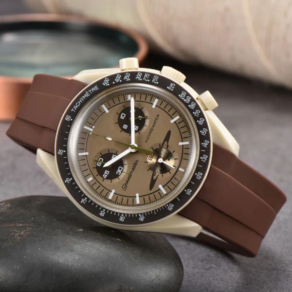 plastic moon mens watches full function quarz chronograph watch mission to mercury 42mm luxury watch edition master wristwatches, Slivery;brown
plastic moon mens watches full function quarz chronograph watch mission to mercury 42mm luxury watch edition master wristwatches, Slivery;brown