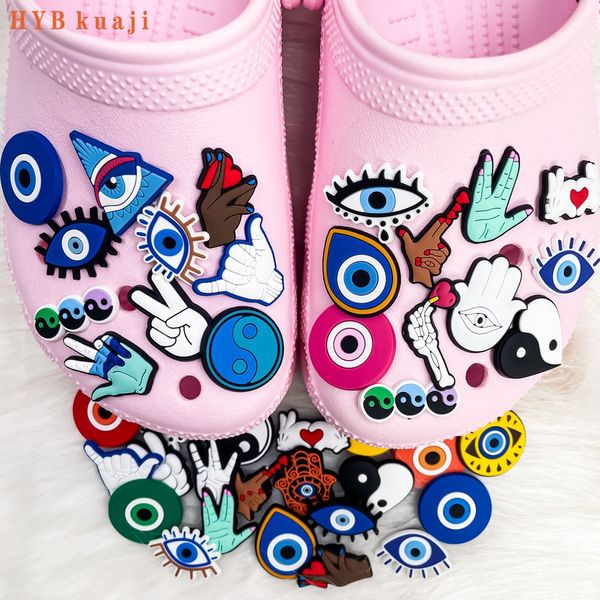 hybkuaji custom evil eye shoe charms wholesale shoes decorations pvc buckles for shoes, White;pink
hybkuaji custom evil eye shoe charms wholesale shoes decorations pvc buckles for shoes, White;pink