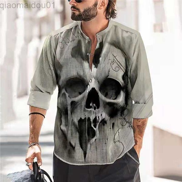 men's casual shirts men shirt 2022 new vintage pattern print blouse casual long sleeve loose button pullover cotton linen shirt for mal, White;black
men's casual shirts men shirt 2022 new vintage pattern print blouse casual long sleeve loose button pullover cotton linen shirt for mal, White;black