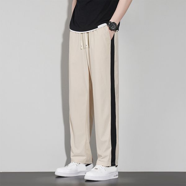 ice silk wide-leg pants men's summer ultra-thin trend student foundation everything ultra long mop vertical tube casual pants, Black
ice silk wide-leg pants men's summer ultra-thin trend student foundation everything ultra long mop vertical tube casual pants, Black