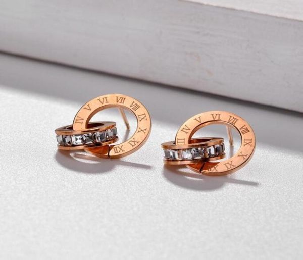 stud crystal diamond stud earrings rose gold fashion titanium steel double wound roman numerals studs earring for women gift jewel9650904, Golden;silver
stud crystal diamond stud earrings rose gold fashion titanium steel double wound roman numerals studs earring for women gift jewel9650904, Golden;silver