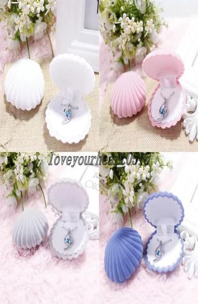 5 color velvet shell shape jewelry boxes for pendant necklaces women luxury wedding engagement gift case packaging display4635744, Black;white
5 color velvet shell shape jewelry boxes for pendant necklaces women luxury wedding engagement gift case packaging display4635744, Black;white