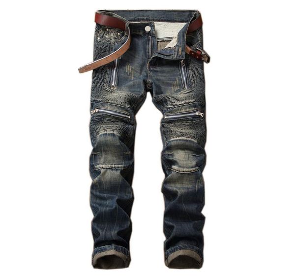 trendyzipper spliced motorcycle men039s jeans vintage slim straight pleated jeans men trousers motor big size 42 bikers4302625, Blue
trendyzipper spliced motorcycle men039s jeans vintage slim straight pleated jeans men trousers motor big size 42 bikers4302625, Blue