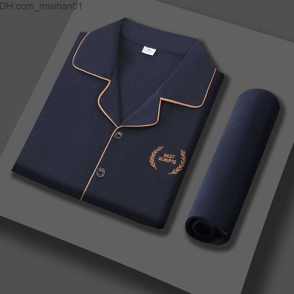 men's sleepwear cotton pajama set for men's summer short sleeved breathable and comfortable pajamas loose thin and oversized outdo, Black;brown
men's sleepwear cotton pajama set for men's summer short sleeved breathable and comfortable pajamas loose thin and oversized outdo, Black;brown