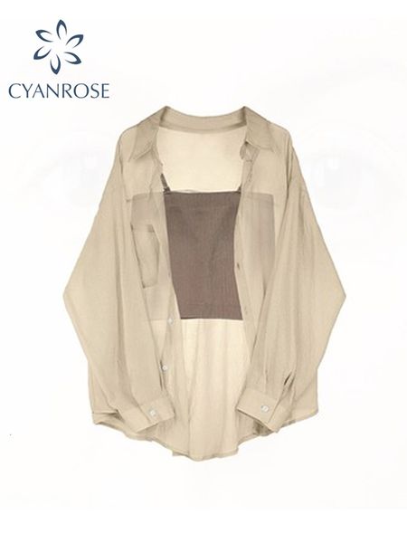 women s blouses shirts shirt for women vintage long sleeve female chiffon loose summer cardigan thin solid color casual 230720, White
women s blouses shirts shirt for women vintage long sleeve female chiffon loose summer cardigan thin solid color casual 230720, White