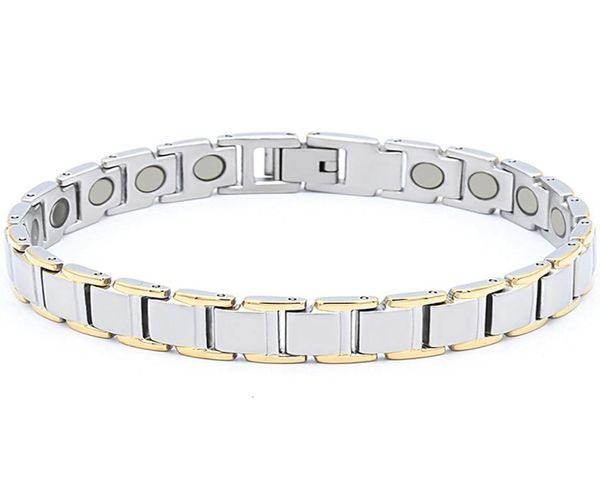 l stainless steel bracelet ip 18k gold color bracelets 4 in 1 energy elements bangle magnetic healthy care braceletss simple fashi4640646, Golden;silver
l stainless steel bracelet ip 18k gold color bracelets 4 in 1 energy elements bangle magnetic healthy care braceletss simple fashi4640646, Golden;silver