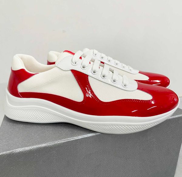 designer men runner trainers america's cup xl leather sneakers high-patent leather flat trainers black mesh lace-up outdoor casual shoe
designer men runner trainers america's cup xl leather sneakers high-patent leather flat trainers black mesh lace-up outdoor casual shoe