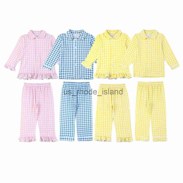 pajamas spring button up easter pjs long sleeve 2pcs sleepwear checkered knit boys matching pajama sets girls pyjamas x0721, Blue;red
pajamas spring button up easter pjs long sleeve 2pcs sleepwear checkered knit boys matching pajama sets girls pyjamas x0721, Blue;red