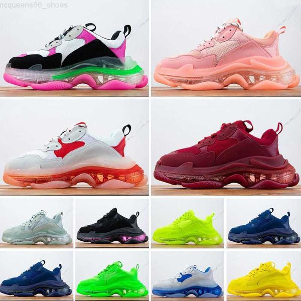 2023 17fw pairs triple s clear sole mens women casual shoes crystal bottom all white black green pink yellow orange rainbow sports outdoor o
2023 17fw pairs triple s clear sole mens women casual shoes crystal bottom all white black green pink yellow orange rainbow sports outdoor o