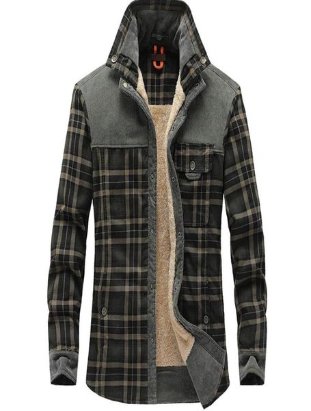 men039s casual shirts fashion outdoor vintage sherpa lined long sleeve button down flannel plaid shirt jackets coats for male1821007, White;black
men039s casual shirts fashion outdoor vintage sherpa lined long sleeve button down flannel plaid shirt jackets coats for male1821007, White;black