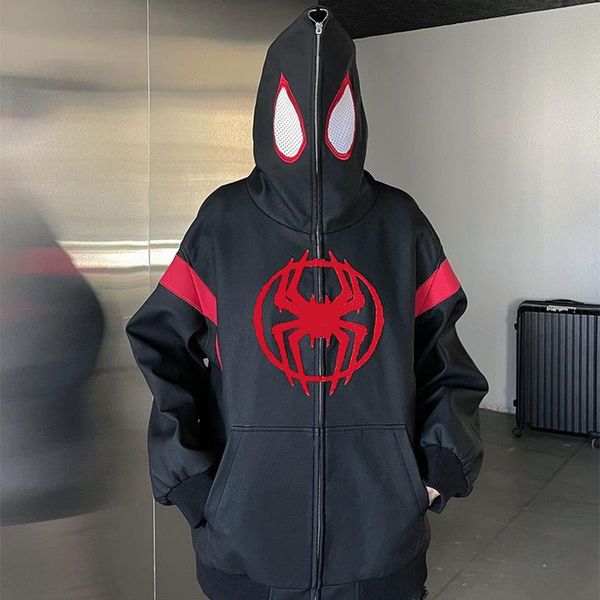 men's hoodies sweatshirts y2k hoodies cobweb zip up oversized sweatshirt autumn goth hoodie men women grunge hooded jacket streetwear y, Black
men's hoodies sweatshirts y2k hoodies cobweb zip up oversized sweatshirt autumn goth hoodie men women grunge hooded jacket streetwear y, Black