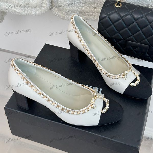designer womens dress shoes leather round head fine hardware metal buckle double color-matching high heel 6.5cm shoes woven chain ballet sho, Black
designer womens dress shoes leather round head fine hardware metal buckle double color-matching high heel 6.5cm shoes woven chain ballet sho, Black