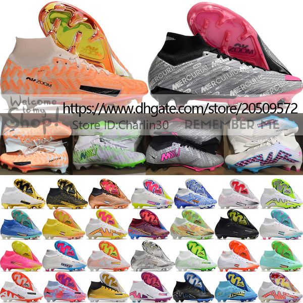 send with bag quality womens kids soccer boots zoom mercurials superfly 9 elite fg acc socks football cleats mbappe cr7 soft leather trainin, Black
send with bag quality womens kids soccer boots zoom mercurials superfly 9 elite fg acc socks football cleats mbappe cr7 soft leather trainin, Black