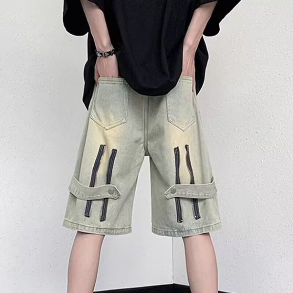 men's jeans fashion korean vintage zipper cargo trousers wide leg short casual washed for men streetwear hiphop cowboy shorts 230720, Blue
men's jeans fashion korean vintage zipper cargo trousers wide leg short casual washed for men streetwear hiphop cowboy shorts 230720, Blue