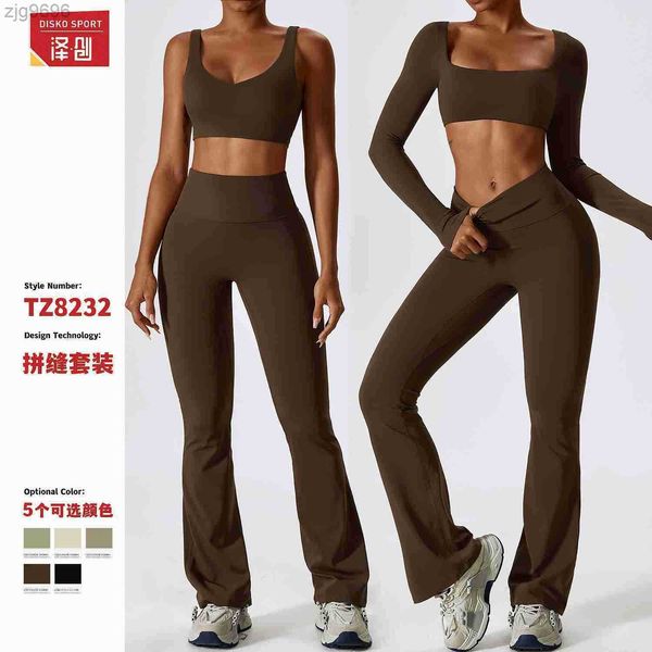 designer zechuang autumn shockproof naked yoga suit set quick drying tight fitness suit casual sports set women's 8232, White
designer zechuang autumn shockproof naked yoga suit set quick drying tight fitness suit casual sports set women's 8232, White