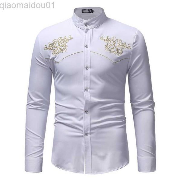 men's casual shirts white mandarin collar dress shirt men embroidery shirt slim fit long sleeve mens casual shirts wedding party prom s, White;black
men's casual shirts white mandarin collar dress shirt men embroidery shirt slim fit long sleeve mens casual shirts wedding party prom s, White;black