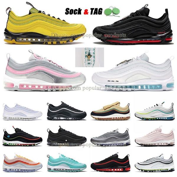 97 reflective running shoes 97s sneakers silver pink bright citron mschf x inri jesus muslin foam satan golf black white anthricite midnight
97 reflective running shoes 97s sneakers silver pink bright citron mschf x inri jesus muslin foam satan golf black white anthricite midnight