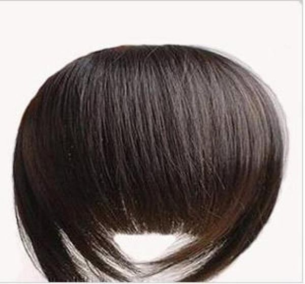 

1pcs bold blunt hair fringehair bang 100 human hair extension made10 colors available1584298, Black