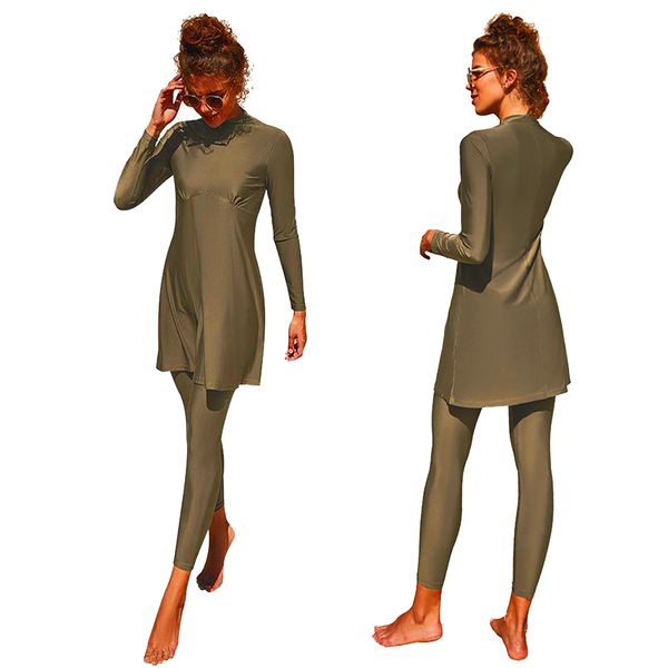 women's swimwear summer muslim women swim suit two-piece plus size quick dry long sleeve conservative suit beach surfing swimwear 23072, White;black
women's swimwear summer muslim women swim suit two-piece plus size quick dry long sleeve conservative suit beach surfing swimwear 23072, White;black