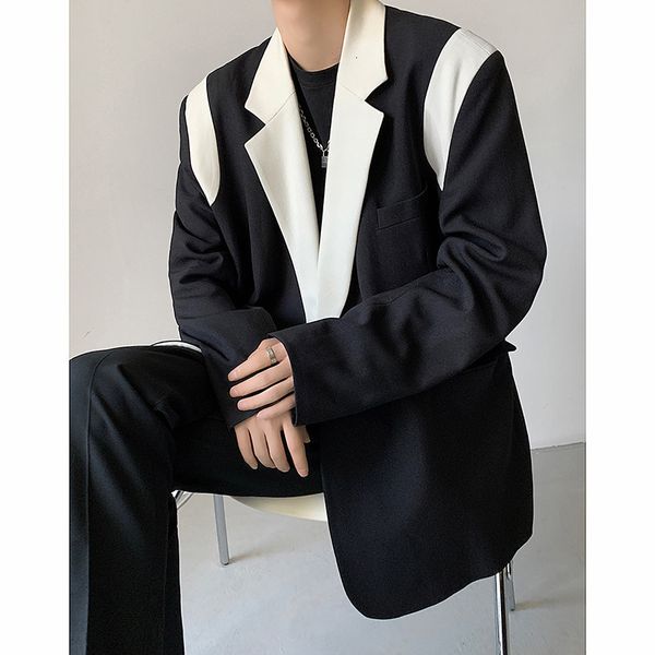 men's suits blazers oversized black blazer men fashion society mens dress jacket korean loose suit office formal highquality 230720, White;black
men's suits blazers oversized black blazer men fashion society mens dress jacket korean loose suit office formal highquality 230720, White;black