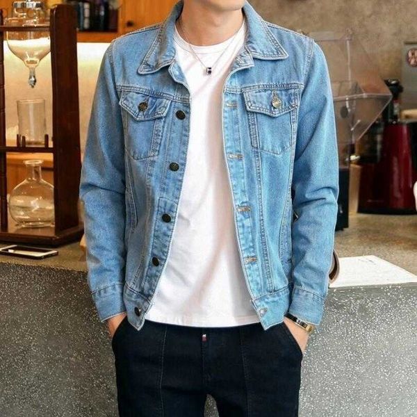 men's jackets men jeans jackets light blue denim jackets coats men cotton slim denim coats new spring mens casual jean coats l230721, Black;brown
men's jackets men jeans jackets light blue denim jackets coats men cotton slim denim coats new spring mens casual jean coats l230721, Black;brown
