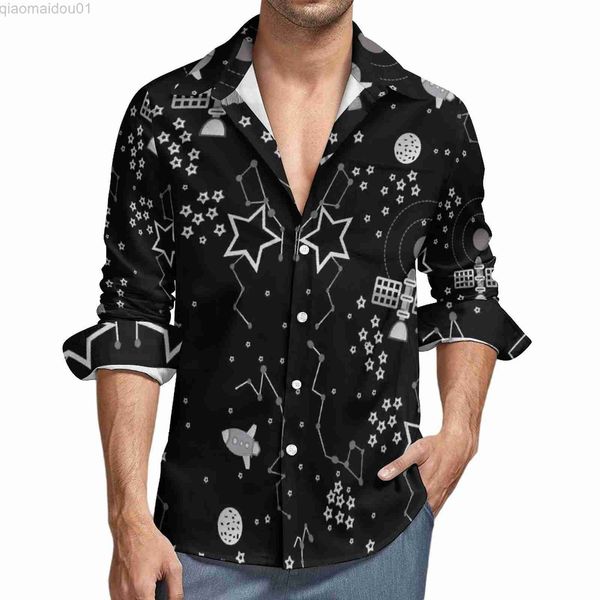 men's casual shirts star casual shirts man outer space with stars spaceship slanet shirt long sleeve vintage funny blouses spring custo, White;black
men's casual shirts star casual shirts man outer space with stars spaceship slanet shirt long sleeve vintage funny blouses spring custo, White;black