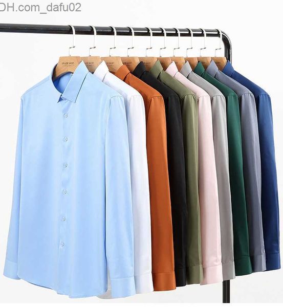 men's sweaters elastic men's solid shirt without chest pocket long sleeved soft business men's dress casual and comfortable s, White;black
men's sweaters elastic men's solid shirt without chest pocket long sleeved soft business men's dress casual and comfortable s, White;black
