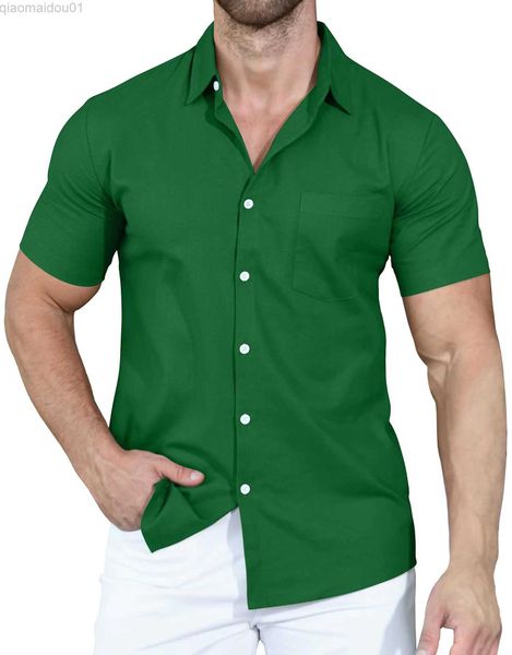 men's casual shirts men shirt summer short sleeve shirt male casual solid color pocket clothing males turndown collar shirts for men b, White;black
men's casual shirts men shirt summer short sleeve shirt male casual solid color pocket clothing males turndown collar shirts for men b, White;black