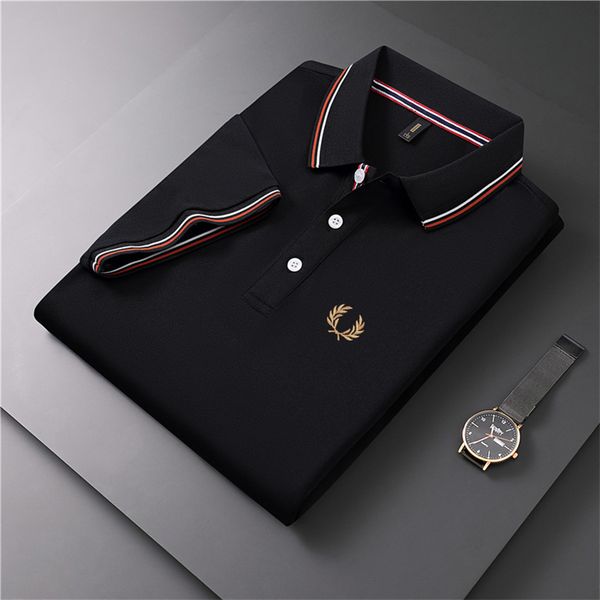 men's polos high end brand business short sleeve polo shirt lapel 2023 summer trend embroidery casual tshirt luxury clothing 230720, White;black
men's polos high end brand business short sleeve polo shirt lapel 2023 summer trend embroidery casual tshirt luxury clothing 230720, White;black