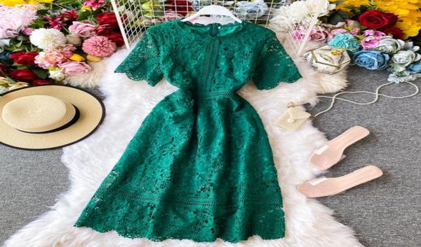 elegant lace women dress korean style 2022 summer new midi dresses robe chic sweet shortsleeved vestido fashion3687529, White;black
elegant lace women dress korean style 2022 summer new midi dresses robe chic sweet shortsleeved vestido fashion3687529, White;black