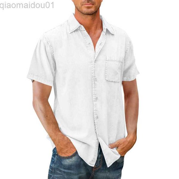 men's casual shirts 2022 summer new men's shirt cardigan single breasted hip hop trend vintage men's short sleeve solid colo, White;black
men's casual shirts 2022 summer new men's shirt cardigan single breasted hip hop trend vintage men's short sleeve solid colo, White;black